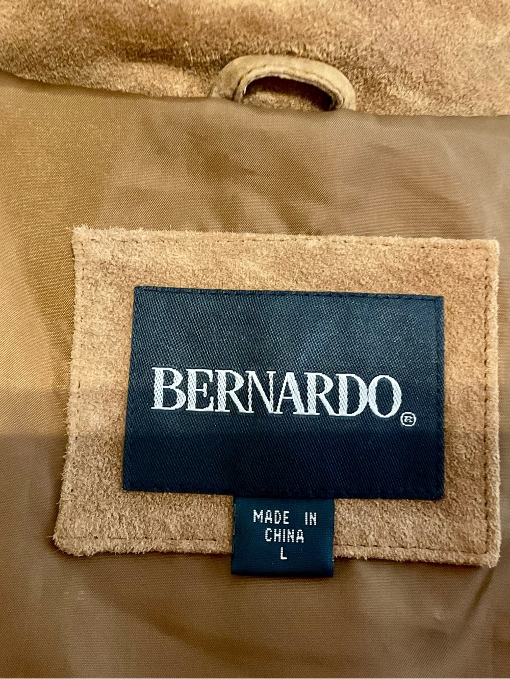 Bernardo Suede Button-Front Jacket in Camel Brown - Picture 5 of 9